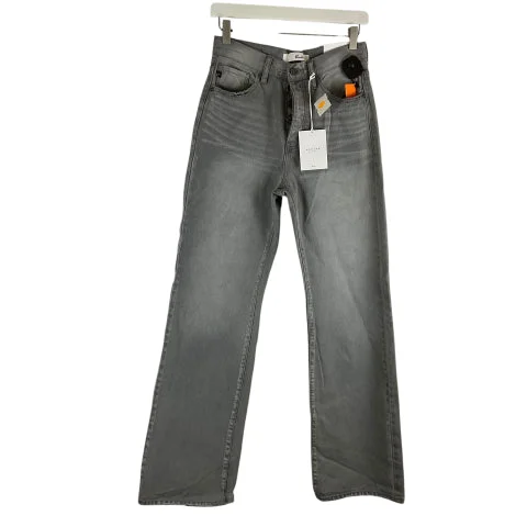 College Style Jeans Straight By Kancan In Grey, Size: 2