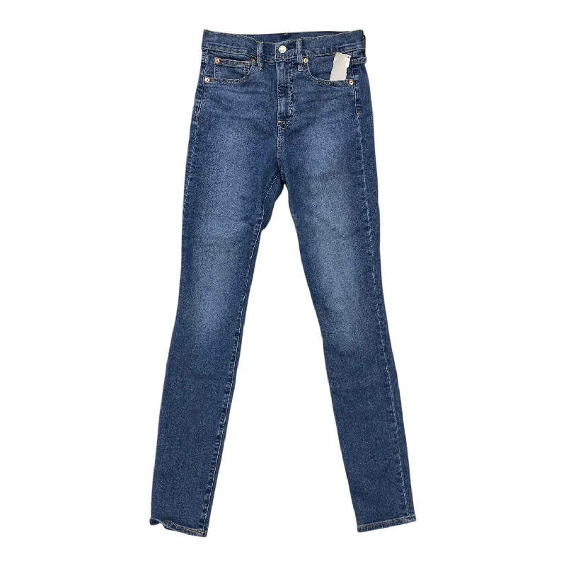High-end Fabrics Jeans Skinny By Gap In Blue Denim, Size: 6l