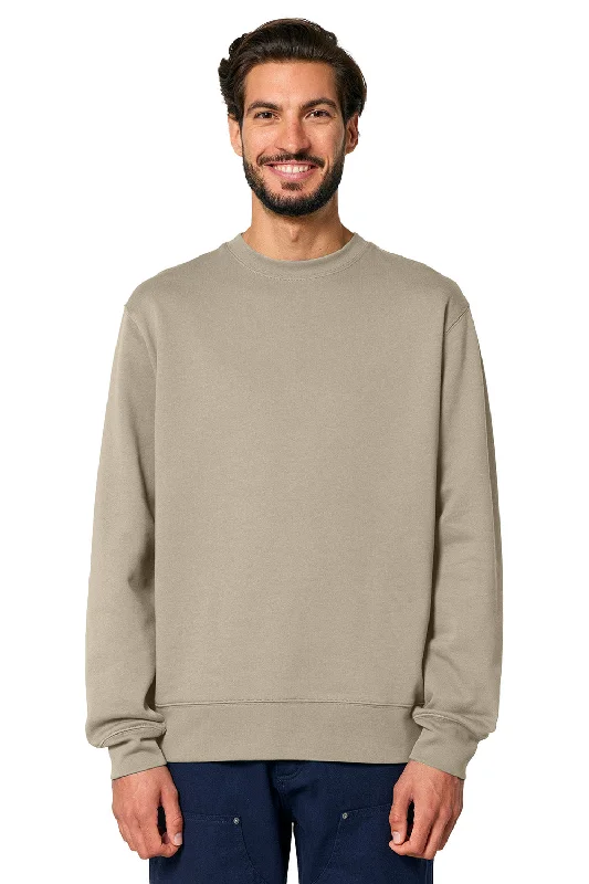 Relaxed Wear Stanley/Stella Mens Changer 2.0 Crewneck Sweatshirt - Stone Brown - NEW Relaxed Wear Stanley/Stella Mens Changer 2.0 Crewneck Sweatshirt - Stone Brown - NEW