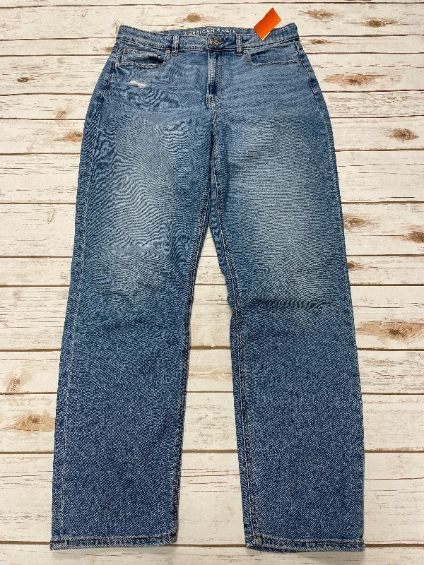 High-quality Design Jeans Straight By American Eagle In Blue Denim, Size: 10
