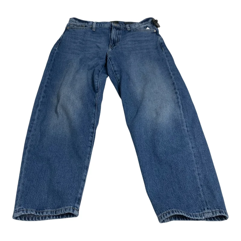 Casual Fit Wear Jeans Wide Leg By Banana Republic In Blue Denim, Size: 4