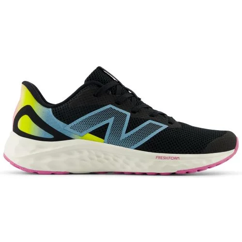 Single-shoulder Neck Design NEW BALANCE KID'S ARISHI BLACK RUNNING SHOES