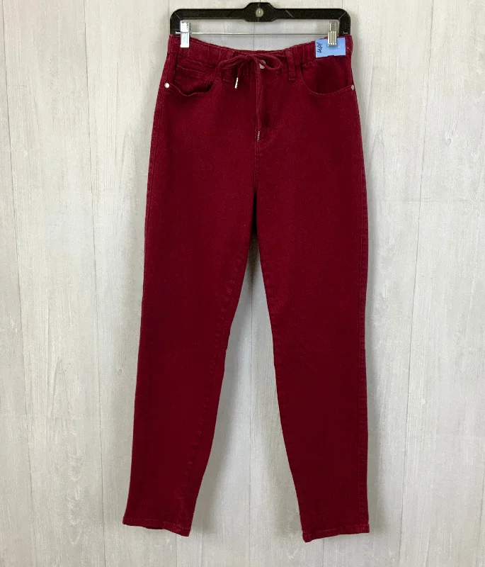 Minimal Style Jeans Boyfriend By Judy Blue In Red Denim, Size: 8