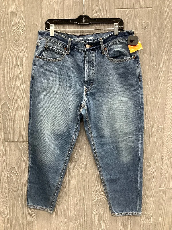Stylish Comfort Jeans Straight By Old Navy In Blue, Size: 12