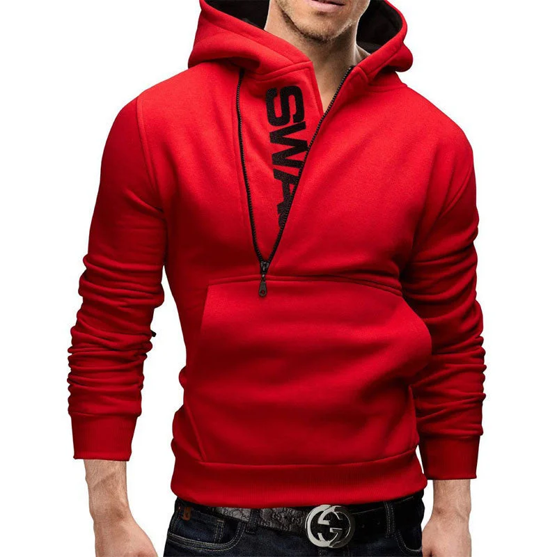 Effortless Comfort Fashion Slim Fit Casual Autumn & Winter Zipper Hoodies Men,Long Sleeved Pullover Sweatshirt Five Colors Men hoodies,W03