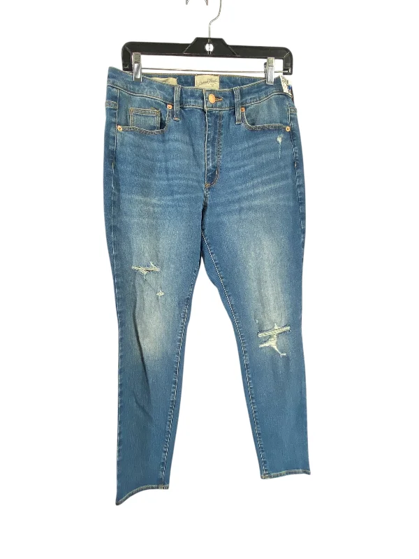 Leisure Travel Jeans Skinny By Universal Thread In Blue, Size: 10