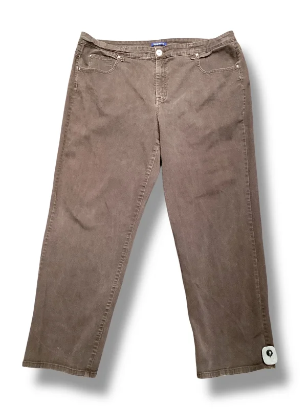 Youthful Jeans Straight By Bandolino In Brown, Size: 22