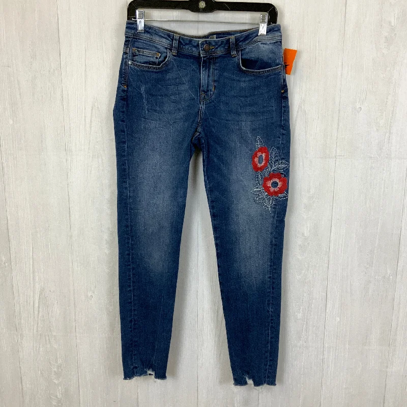 Warm Chic Jeans Skinny By Zara Basic In Blue Denim, Size: 8