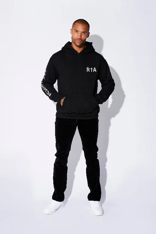Retro Design NASH HOODIE | BLACK REHAB