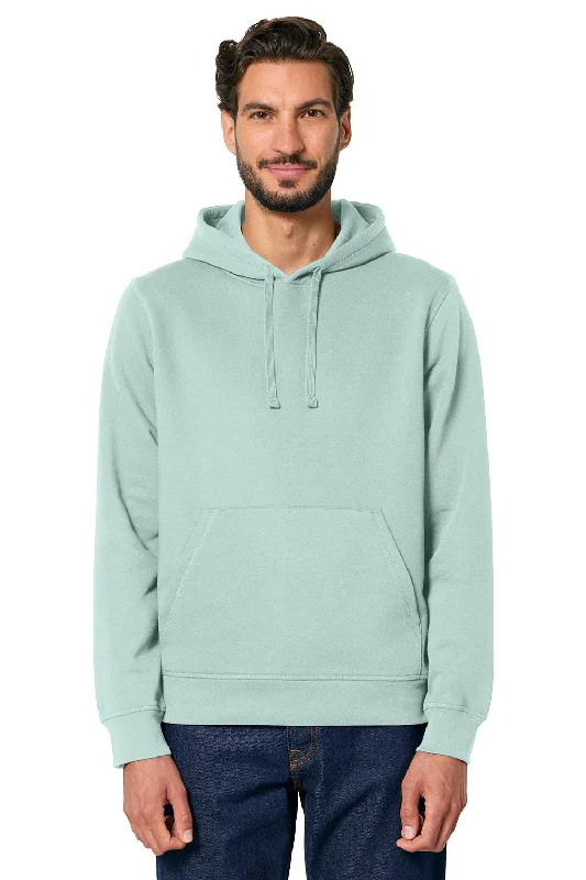 Minimal Style Stanley/Stella Mens Drummer 2.0 Hooded Sweatshirt Hoodie w/ Pouch Pocket - Caribbean Blue - NEW Minimal Style Stanley/Stella Mens Drummer 2.0 Hooded Sweatshirt Hoodie w/ Pouch Pocket - Caribbean Blue - NEW