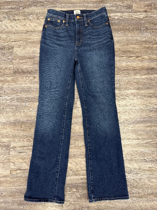 Perfect Tailoring Jeans Boot Cut By J. Crew In Blue Denim, Size: 2