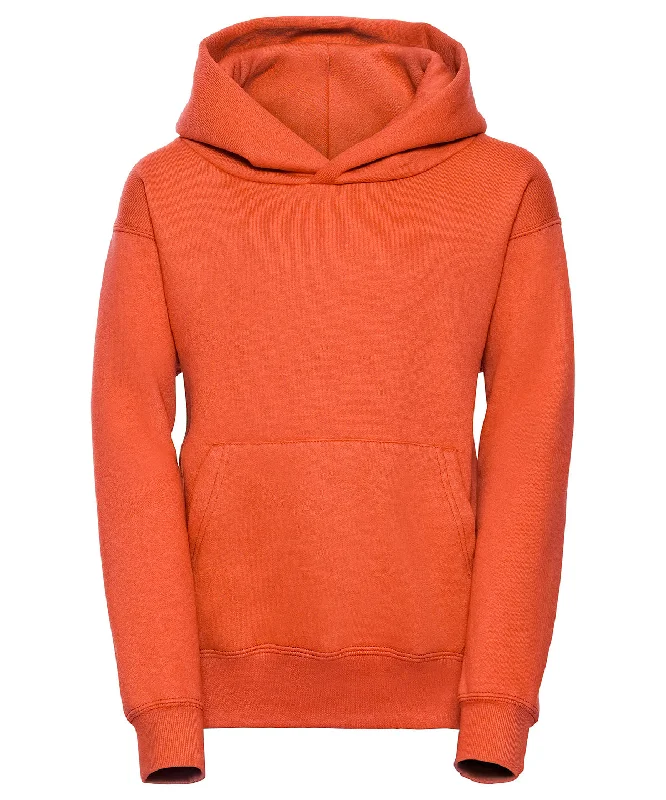 Knitted Design Orange - Kids hooded sweatshirt
