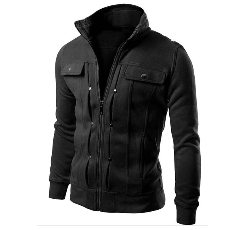 Fashion Pioneer Clothing Design Autumn Men's Sportwear Zipper Long Sleeve Fit Fashion Male Hoodies Leisure Style Men Jacket Slim Coat Fashion Pioneer Clothing Design Autumn Men's Sportwear Zipper Long Sleeve Fit Fashion Male Hoodies Leisure Style Men Jacket Slim Coat