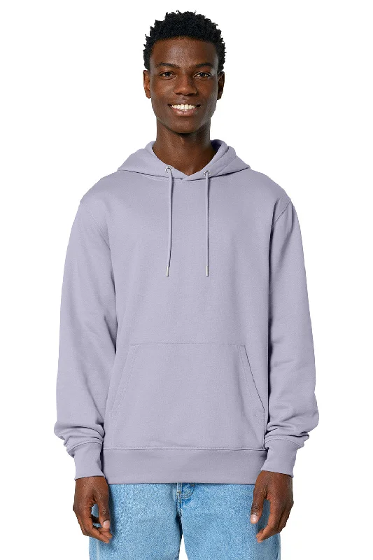 Casual Comfort Wear Stanley/Stella Mens Cruiser 2.0 Hooded Sweatshirt Hoodie w/ Pouch Pocket - Lavender Purple - NEW