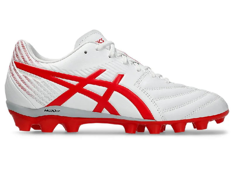Comfortable Chic ASICS KID'S LETHAL FLASH IT 3 GS WHITE/RED FOOTBALL BOOTS