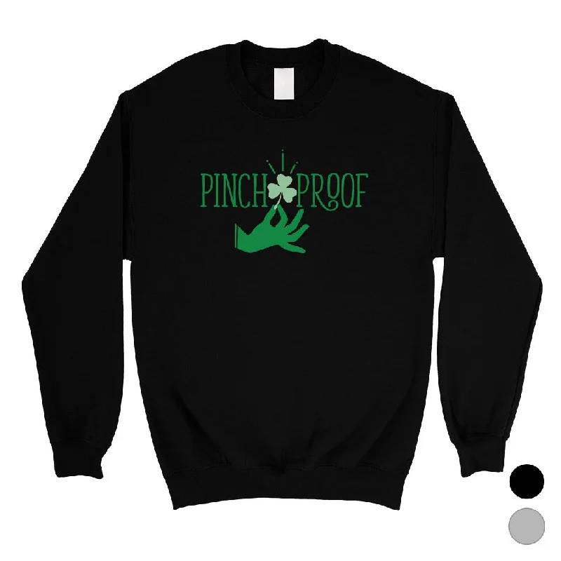 Retro Prints Pinch Proof Clover Unisex Sweatshirt Cute St Patrick's Day Outfit