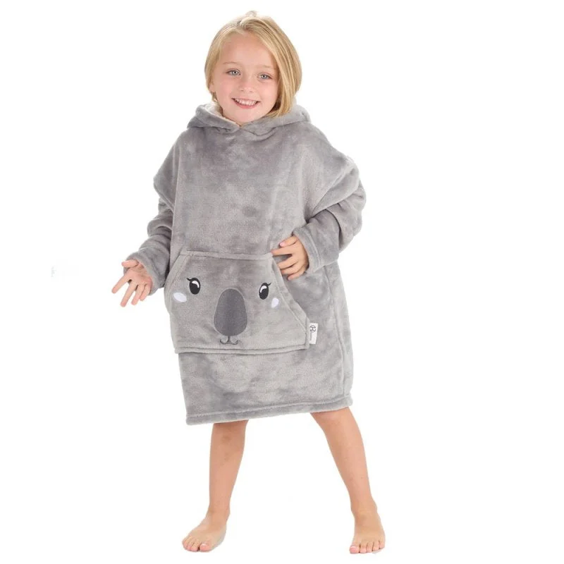 Sports Trend Kids Novelty Oversized Plush Hoodie - Koala(3-6years)(PK4) 18C942