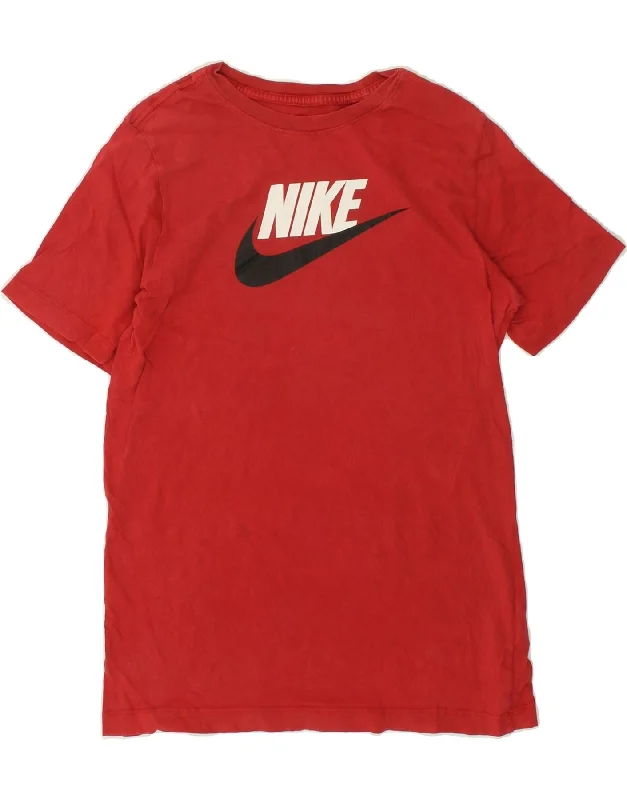 High-end Sense NIKE Boys Graphic T-Shirt Top 13-14 Years XL Red Cotton