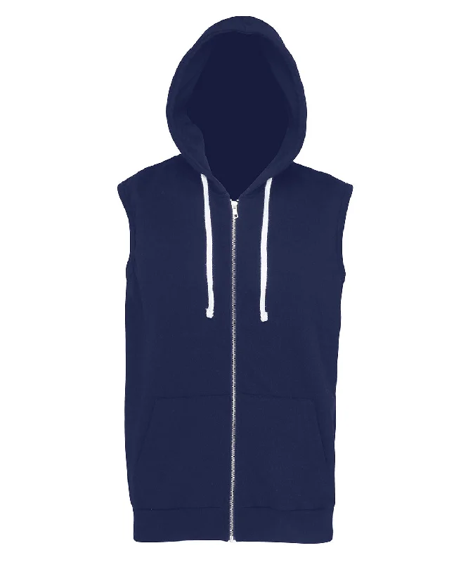 Classic Comfort Oxford Navy - Sleeveless zoodie