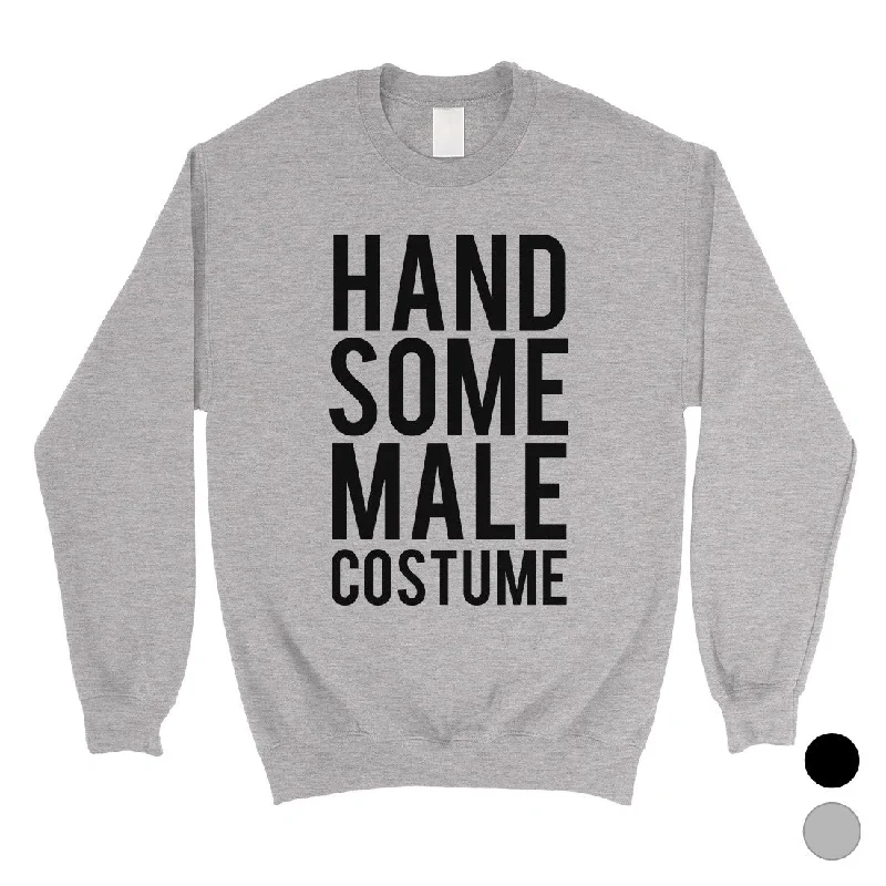 Playful Style Handsome Male Costume Unisex Crewneck Sweatshirt