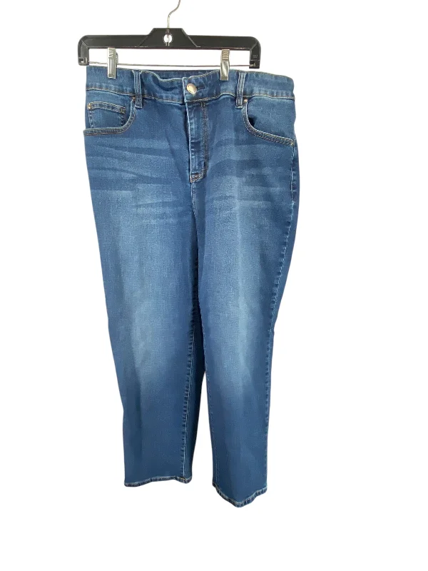 Chic Comfort Wear Jeans Straight By Lane Bryant In Blue Denim, Size: 14