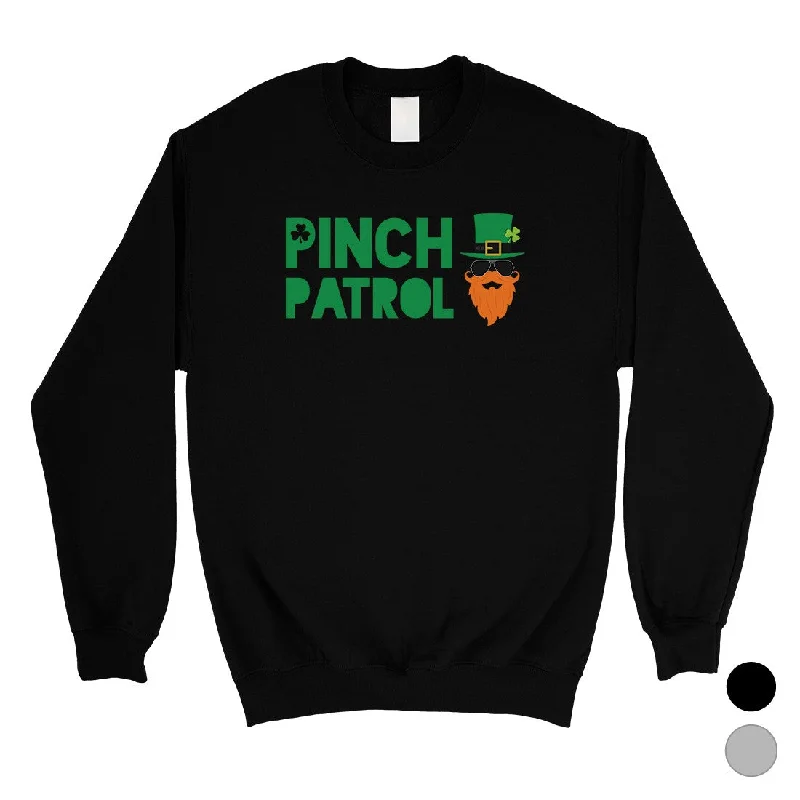 European Plan Pinch Patrol Leprechaun Unisex Sweatshirt For Saint Patrick's Day