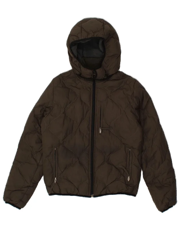 Personal Design WOOLRICH Boys Hooded Padded Jacket 12-13 Years Medium Grey
