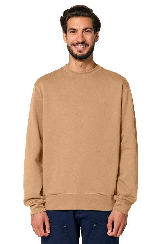 Comfortable Looks Stanley/Stella Mens Changer 2.0 Crewneck Sweatshirt - Latte Brown - NEW