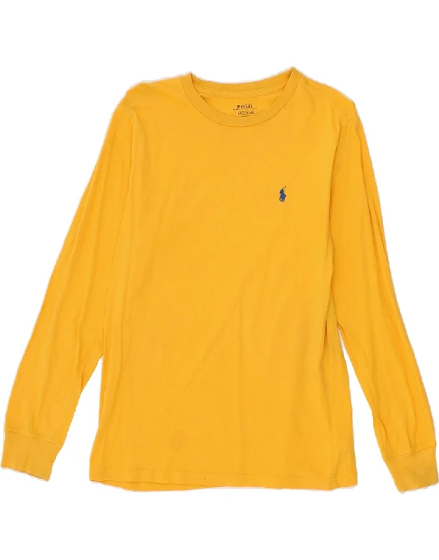 Relaxed Dresses POLO RALPH LAUREN Boys Top Long Sleeve 14-15 Years Large Yellow Cotton