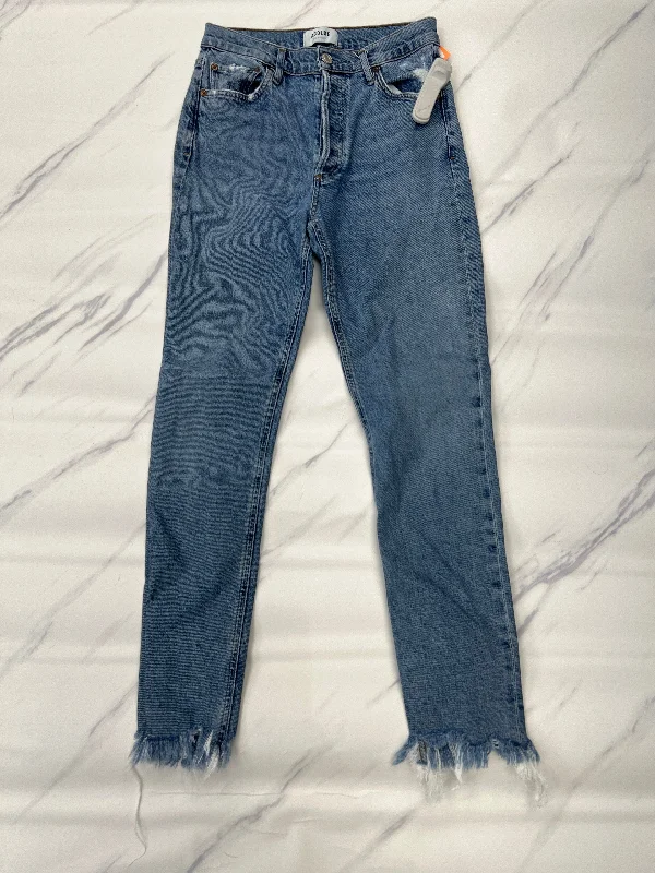 Cute Style Jeans Skinny By Agolde In Blue Denim, Size: 0