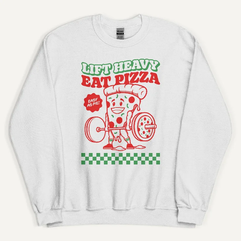 Sports Fashion Lift Heavy Eat Pizza Sweatshirt