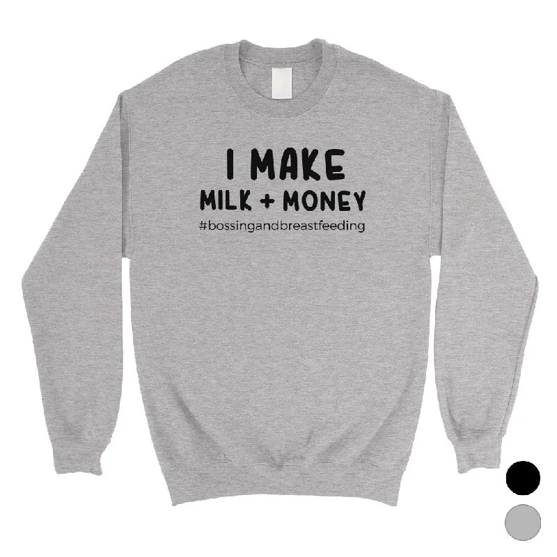 Classic Retro Make Milk Money Unisex Crewneck Sweatshirt Best Mother's Day Gifts