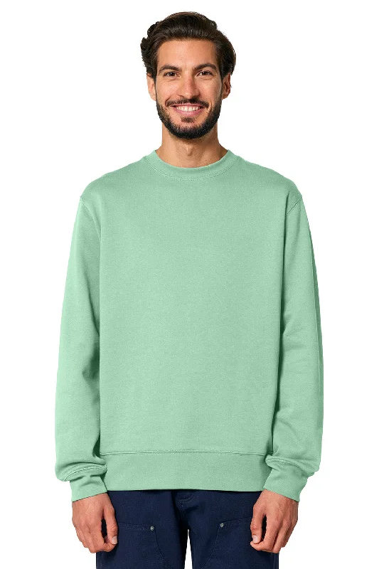 Versatile Comfort Stanley/Stella Mens Changer 2.0 Crewneck Sweatshirt - Misty Jade Green - NEW Versatile Comfort Stanley/Stella Mens Changer 2.0 Crewneck Sweatshirt - Misty Jade Green - NEW