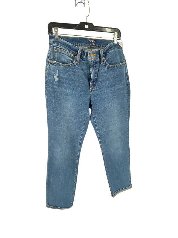 Cozy Street Style Jeans Boyfriend By J. Crew In Blue Denim, Size: 28