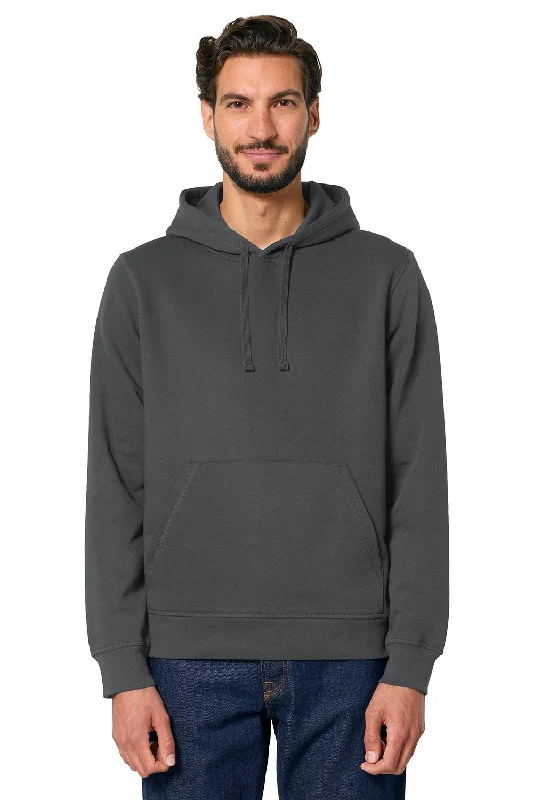 Fashionable And Fashionable Stanley/Stella Mens Drummer 2.0 Hooded Sweatshirt Hoodie w/ Pouch Pocket - Anthracite Grey - NEW
