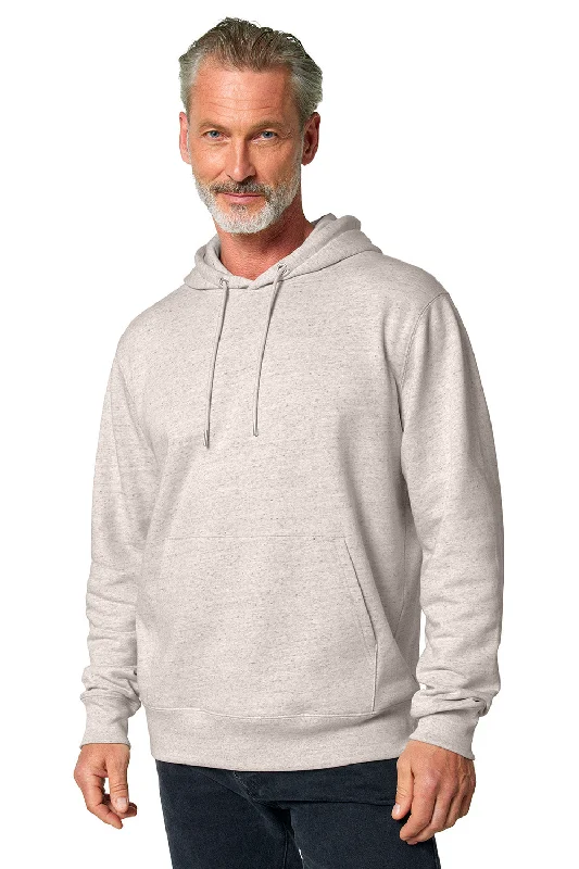 Denim Design Stanley/Stella Mens Cruiser 2.0 Hooded Sweatshirt Hoodie w/ Pouch Pocket - Heather Eco - NEW