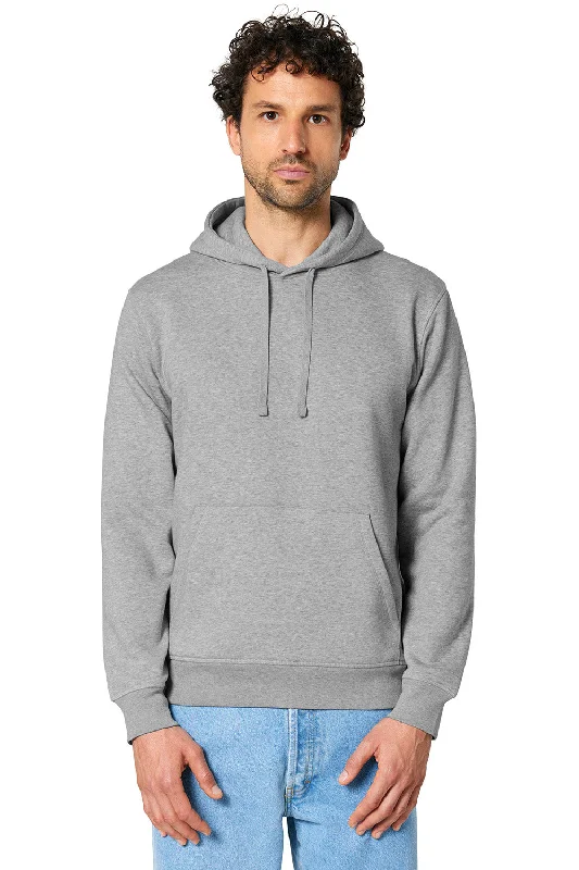 Romantic Data Stanley/Stella Mens Drummer 2.0 Hooded Sweatshirt Hoodie w/ Pouch Pocket - Heather Grey - NEW Romantic Data Stanley/Stella Mens Drummer 2.0 Hooded Sweatshirt Hoodie w/ Pouch Pocket - Heather Grey - NEW