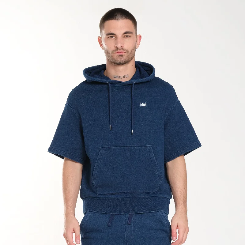 High Street Series FITS 'EM ALL S/S SWEATSHIRT HOODIE IN MID LIGHT SHADE (GENDERLESS)