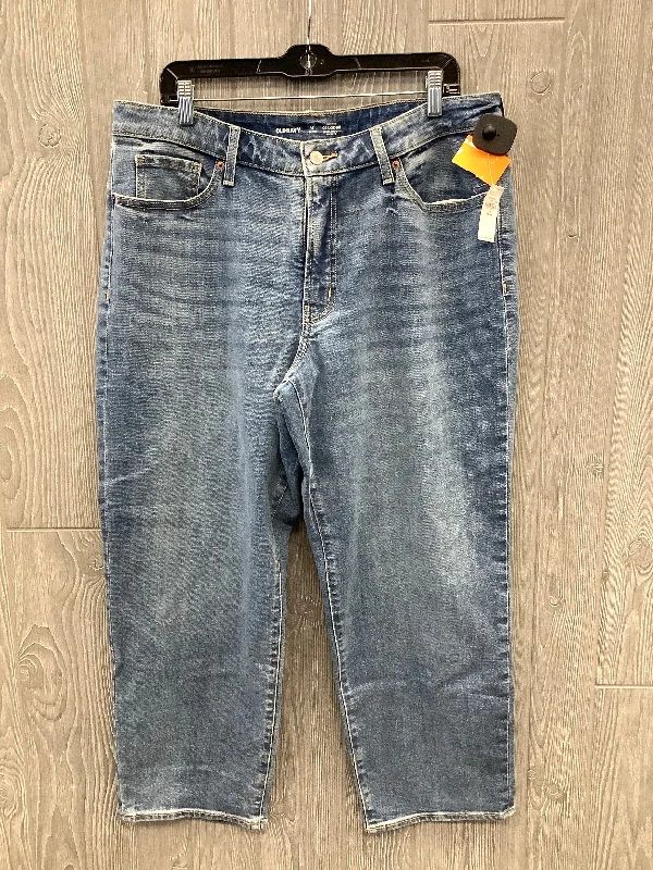 Daily Comfort Jeans Wide Leg By Old Navy In Blue, Size: 16