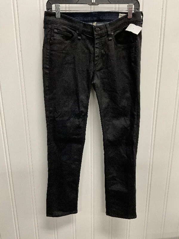 Cozy Chic Wear Jeans Cropped By Rag & Bones Jeans In Black, Size: 28