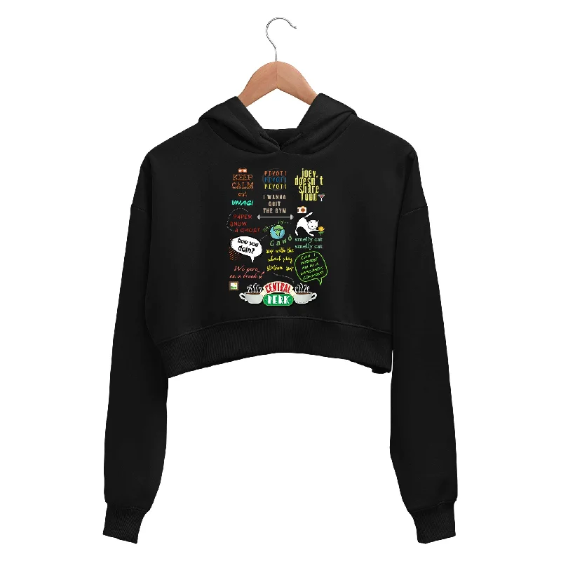 Effortless Wear Friends Crop Hoodie - Doodle