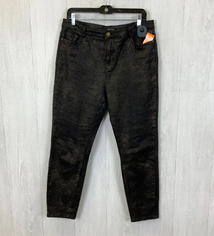 Soft Comfort Jeans Skinny By John Mark In Black, Size: 16