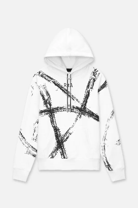 Stylish Comfort DION HOODIE | WHITE SNAKE TRACKS
