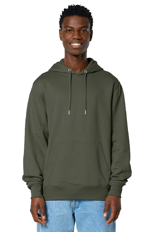 Ultra-lightweight Stanley/Stella Mens Cruiser 2.0 Hooded Sweatshirt Hoodie w/ Pouch Pocket - Khaki Green - NEW Ultra-lightweight Stanley/Stella Mens Cruiser 2.0 Hooded Sweatshirt Hoodie w/ Pouch Pocket - Khaki Green - NEW