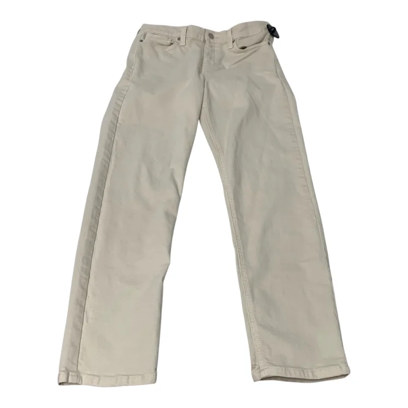 Effortless Looks Jeans Skinny By Banana Republic In Cream Denim, Size: 6