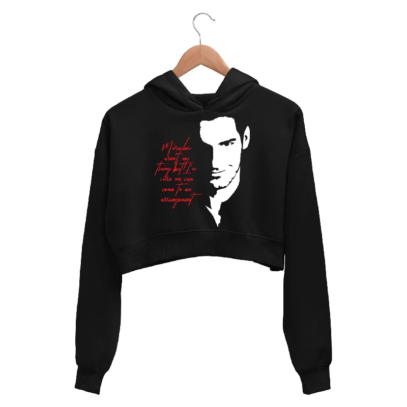 Trends Lucifer Crop Hoodie - Miracles