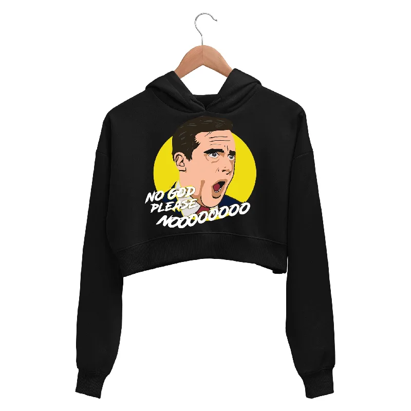 Energy Plan The Office Crop Hoodie - God No Please No