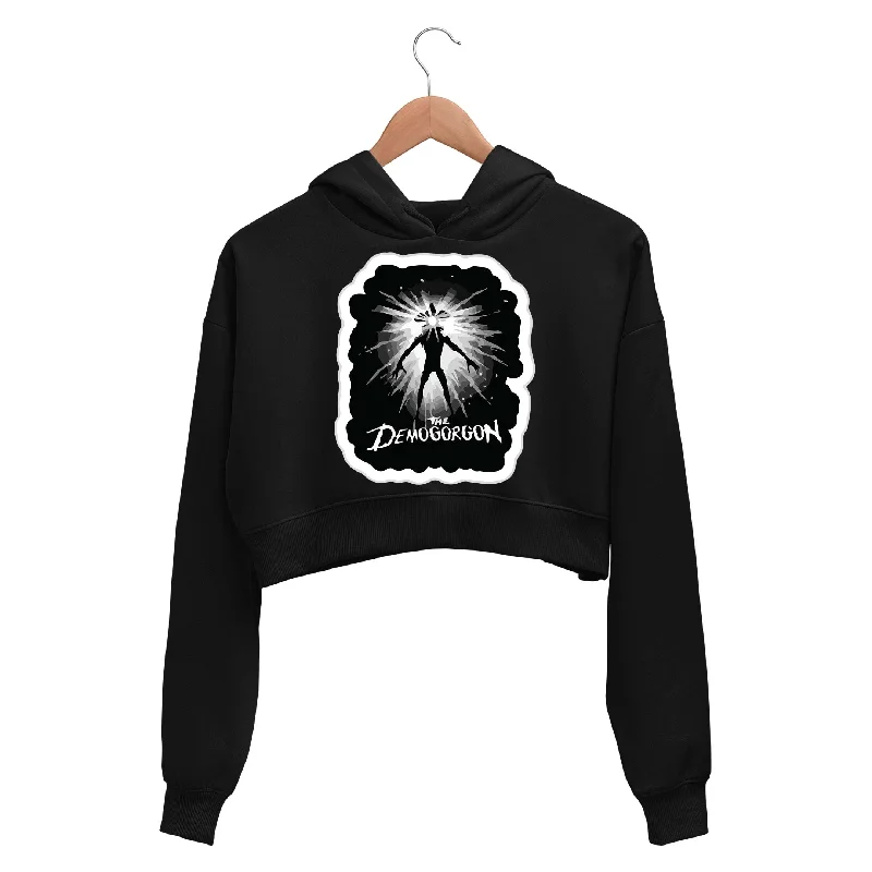 Comfortable Dresses Crop Hoodie - The Demogorgon