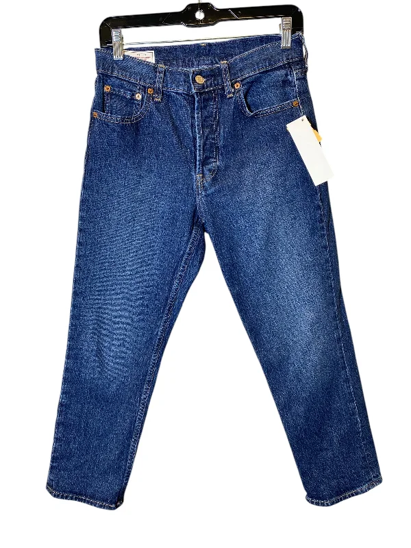 Elegant And Simple Jeans Straight By Gap In Blue Denim, Size: 4