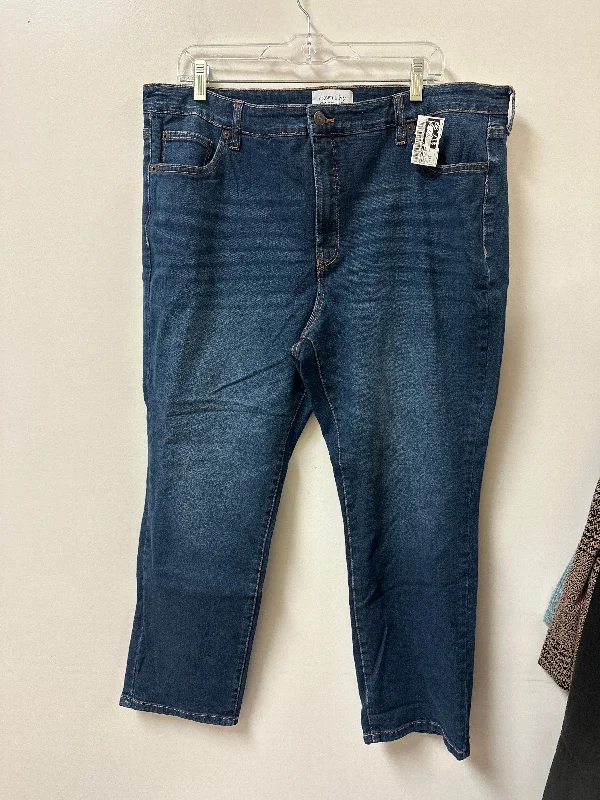 European Plan Jeans Skinny By Crown And Ivy In Blue Denim, Size: 16